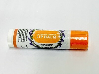 Orange and Lavender Lip Balm- Seafoam Lavender Orange and Lavender Lip Balm- Seafoam Lavender