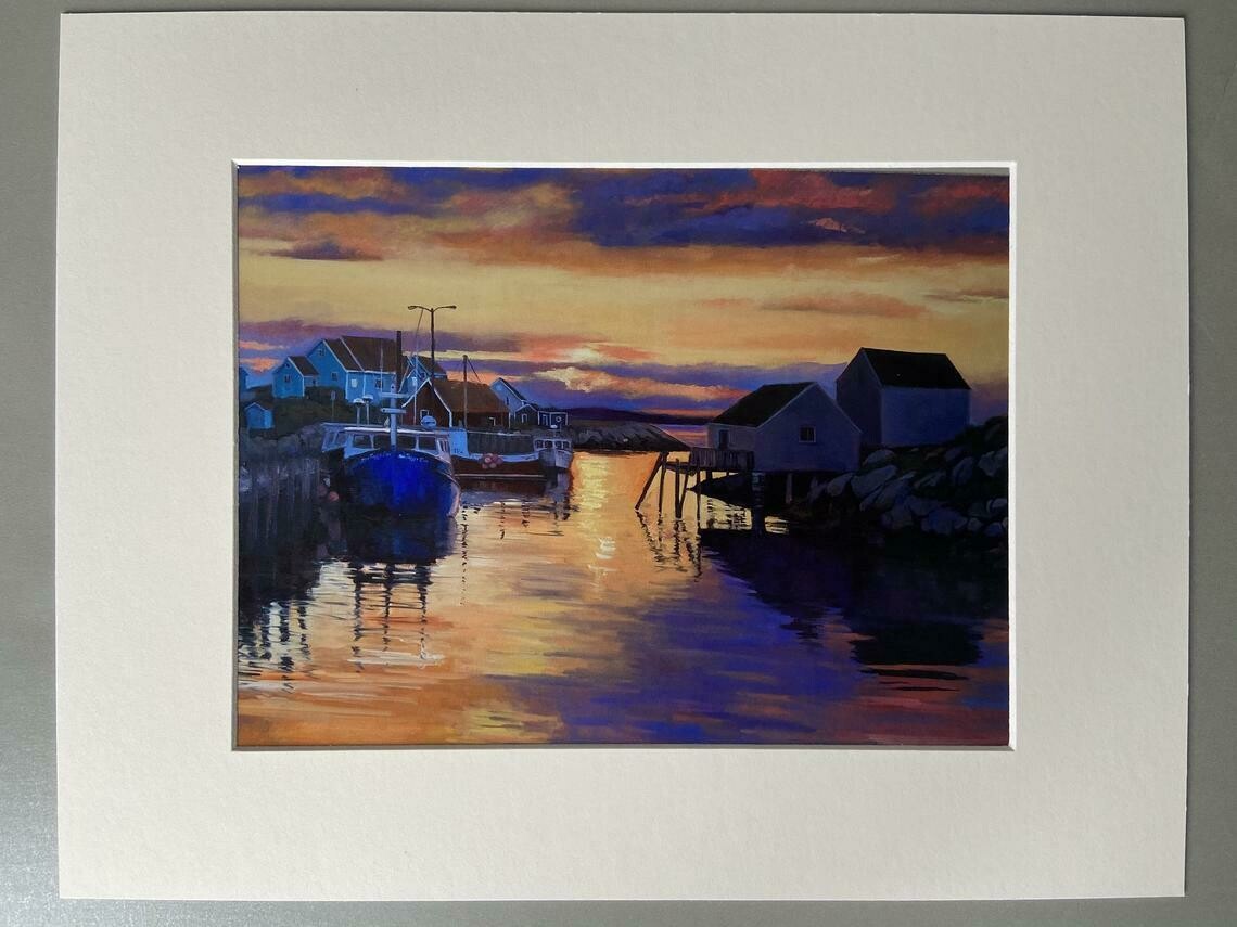 Sunset at Peggy's Cove Print- Evgenia Makogon
