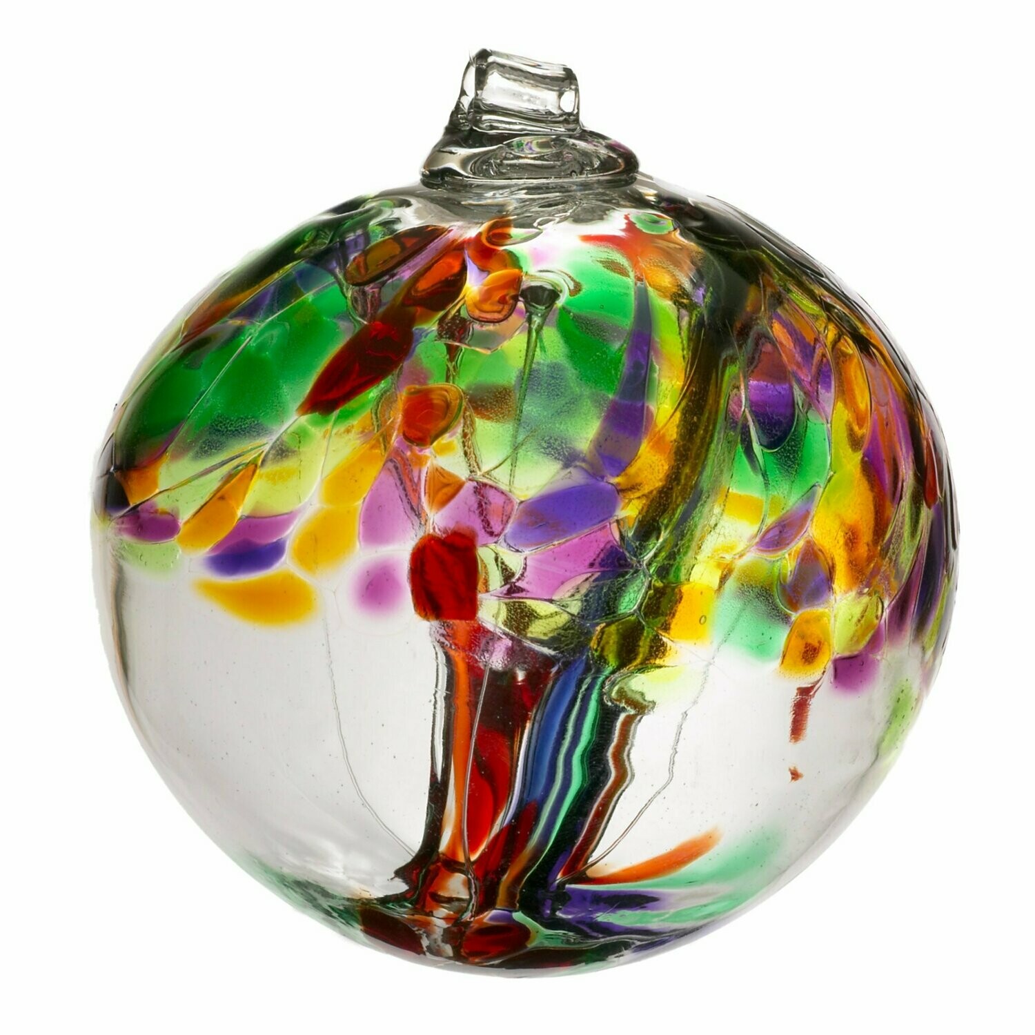 6" Tree of Life Glass Ball