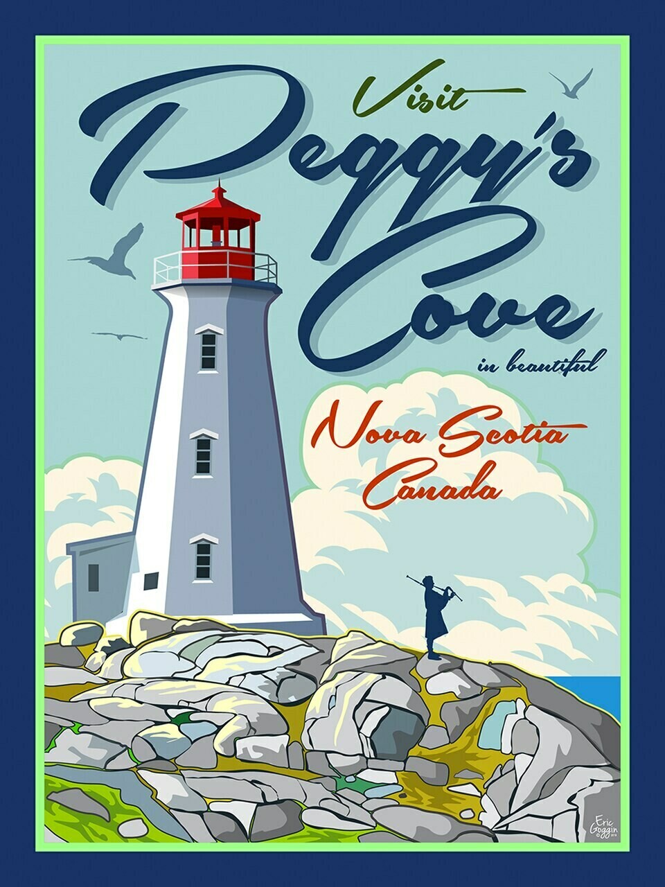 Visit Peggy's Cove Magnet - Destination Art Visit Peggy's Cove Magnet - Destination Art