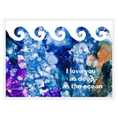 Ocean Love Card - Hannah Hicks Ocean Love Card - Hannah Hicks