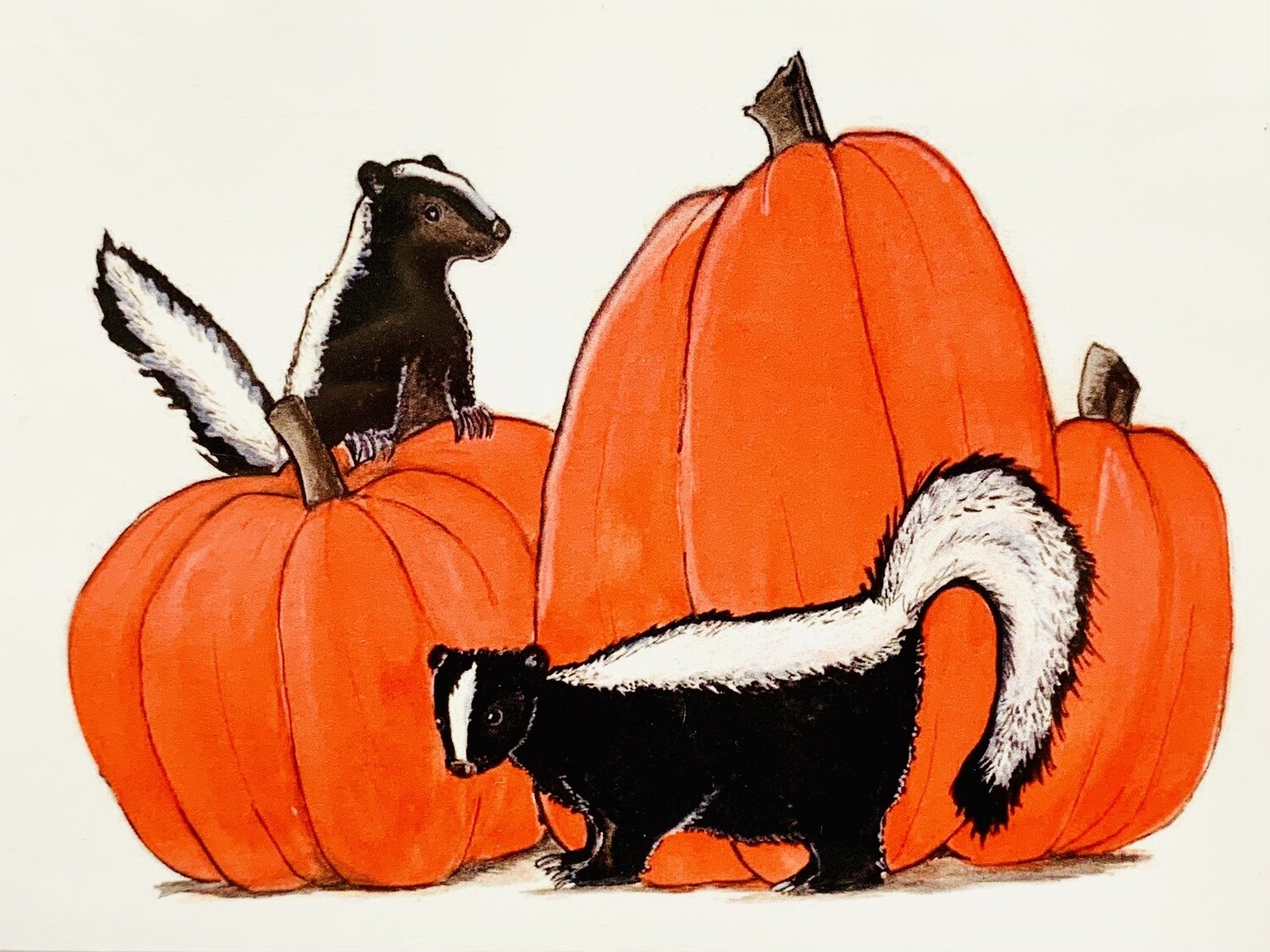 Pumpkins and Skunks Card - Sarah Duggan