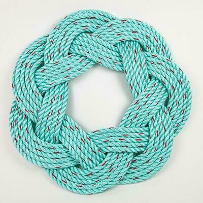 Aqua Lobster Rope Wreath 16"