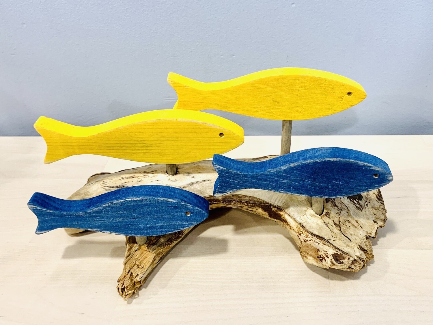 Yellow & Blue 4 Fish School - Jerry Walsh