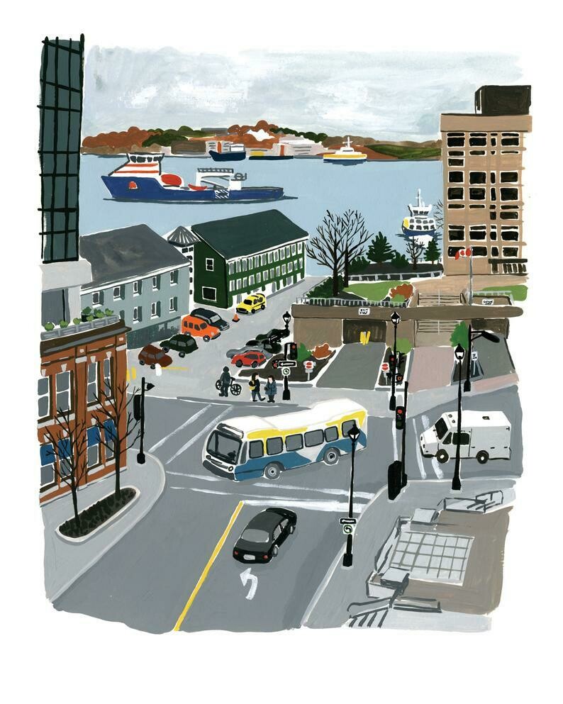 Halifax Harbour Print- Kat Frick Miller