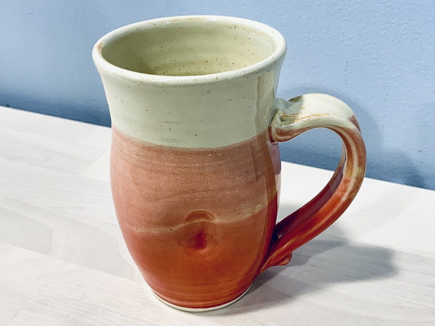 Coral & Sand Dimple Mug Redrocks Pottery 