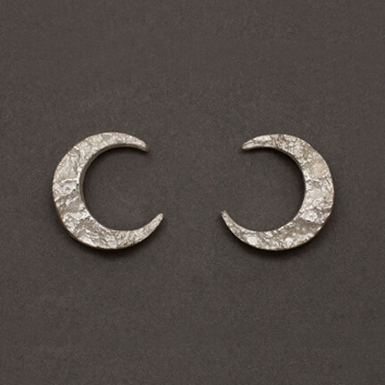 Crescent Moon Stud Earrings- Allyson Simmie