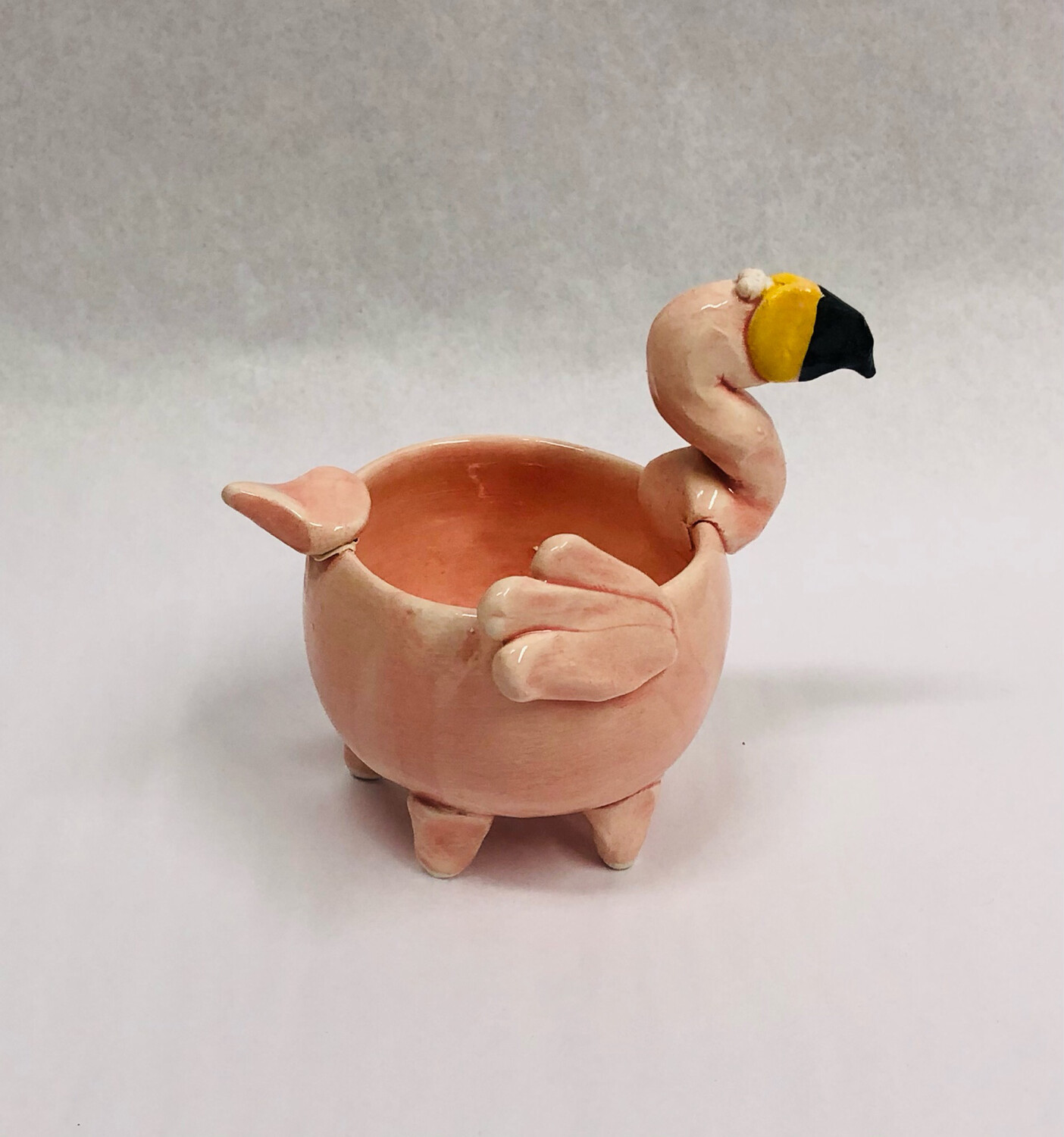 Small Flamingo Planter - Clayton Dickson
