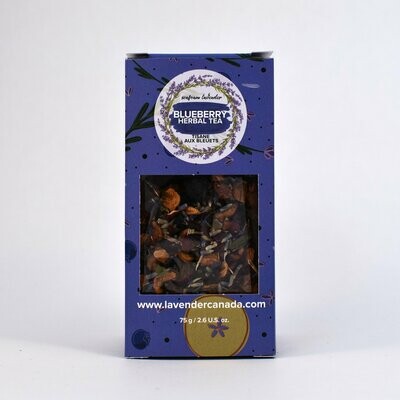 Large Blueberry Lavender Tea- Seafoam Lavender
