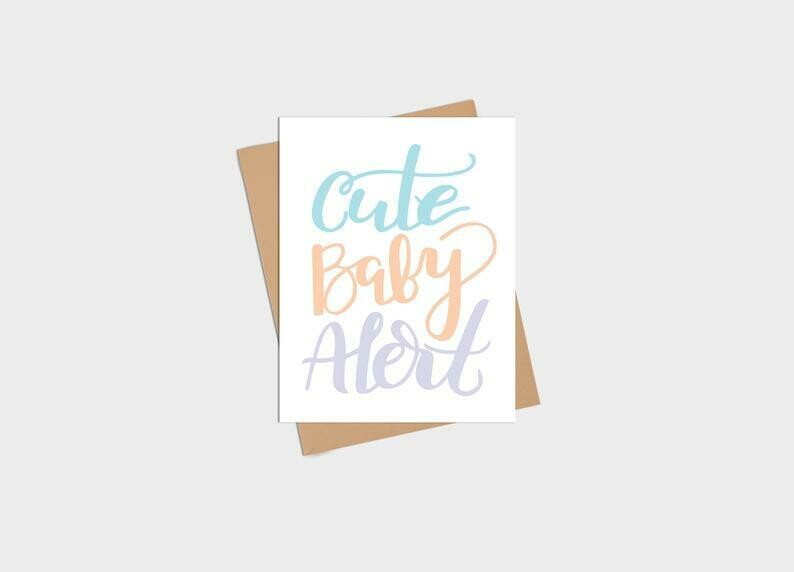 Cute Baby Alert Card
