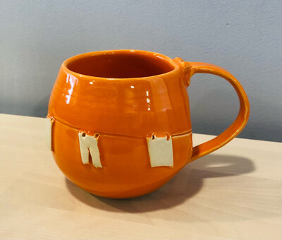 Orange Clothesline Mug