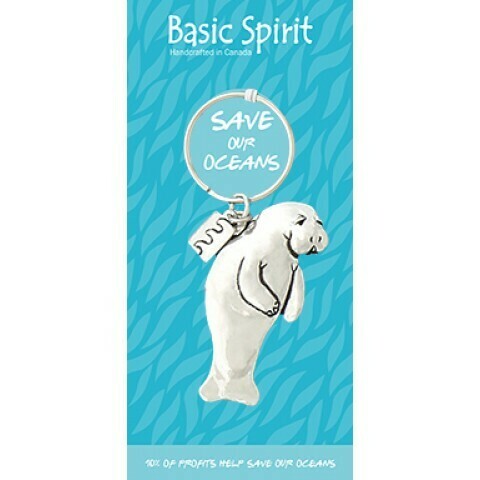 Manatee Keychain- Basic Spirit Manatee Keychain- Basic Spirit