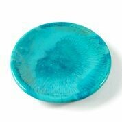 Round Resin Dish Light Turquoise 