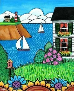 White Cottage by the Sea - Shelagh Duffett 