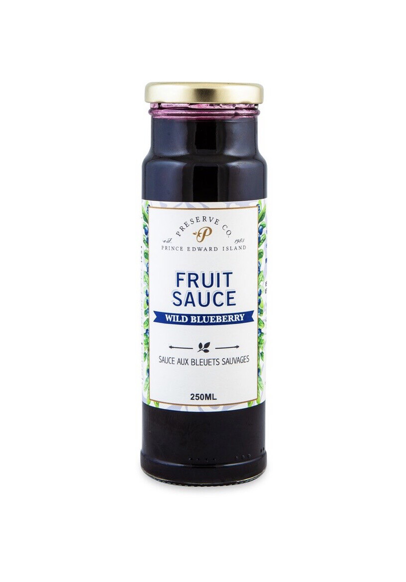 Wild Blueberry Fruit Sauce - PEI Preserves 