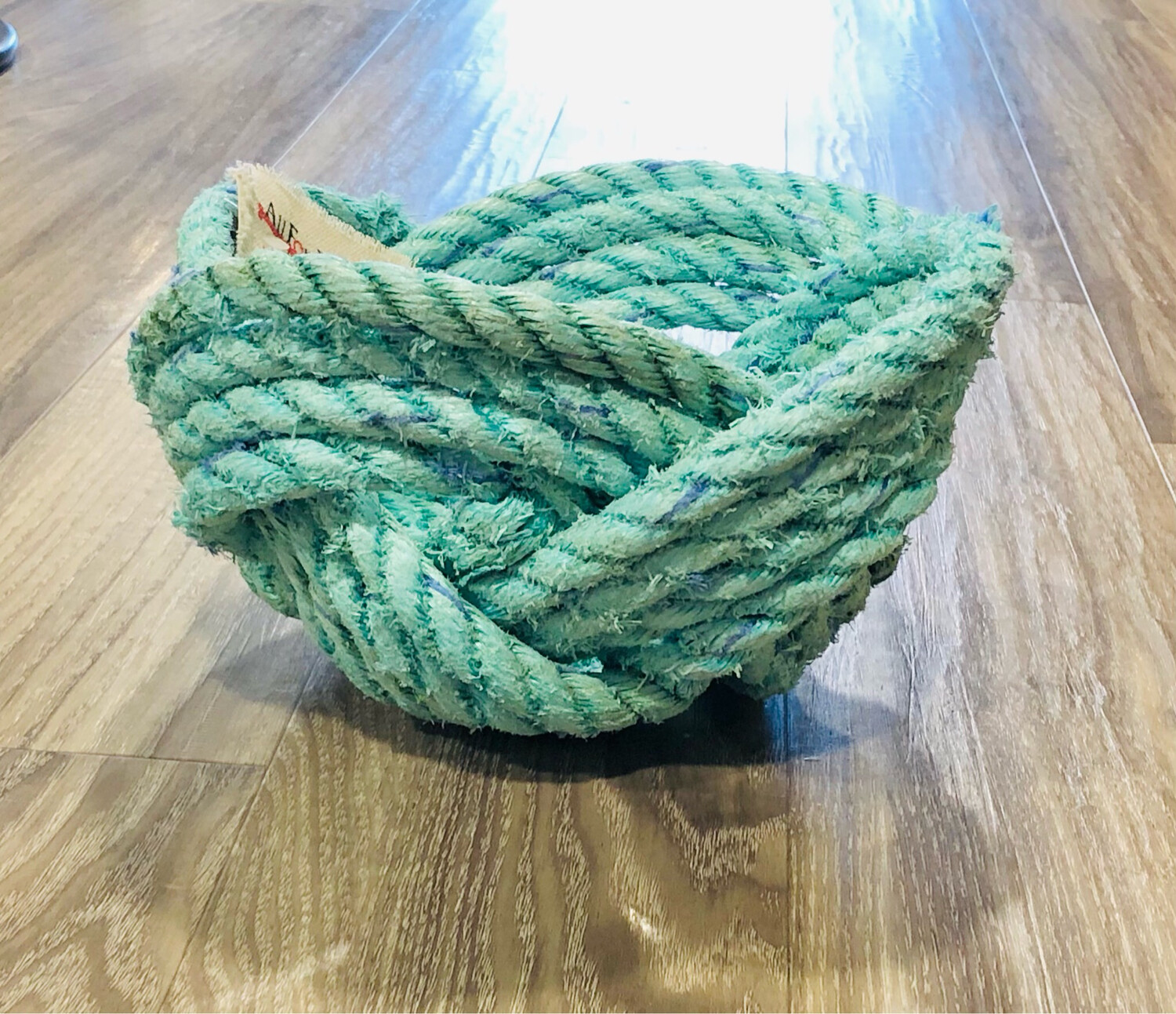 Large Recycled Lobster Rope Bowl, Aqua - All for Knot