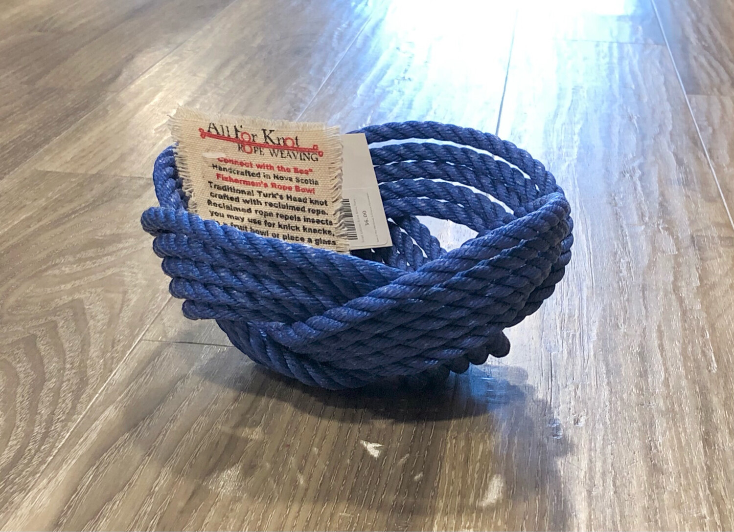 Small Lobster Rope Bowl, Navy - All for Knot
