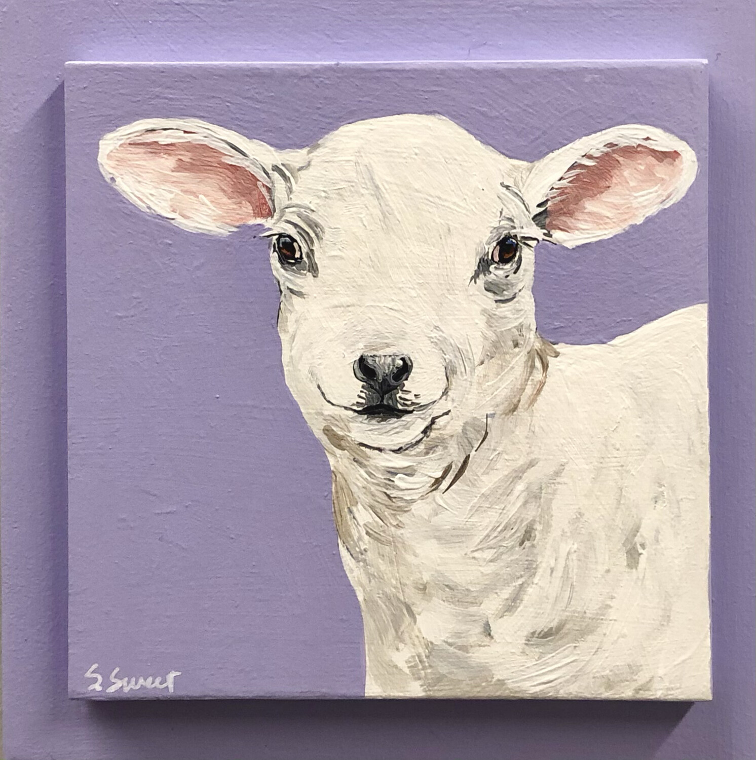 Lamb on Spring Mauve 