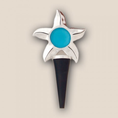 Seastar With Turquoise Bottle Stopper