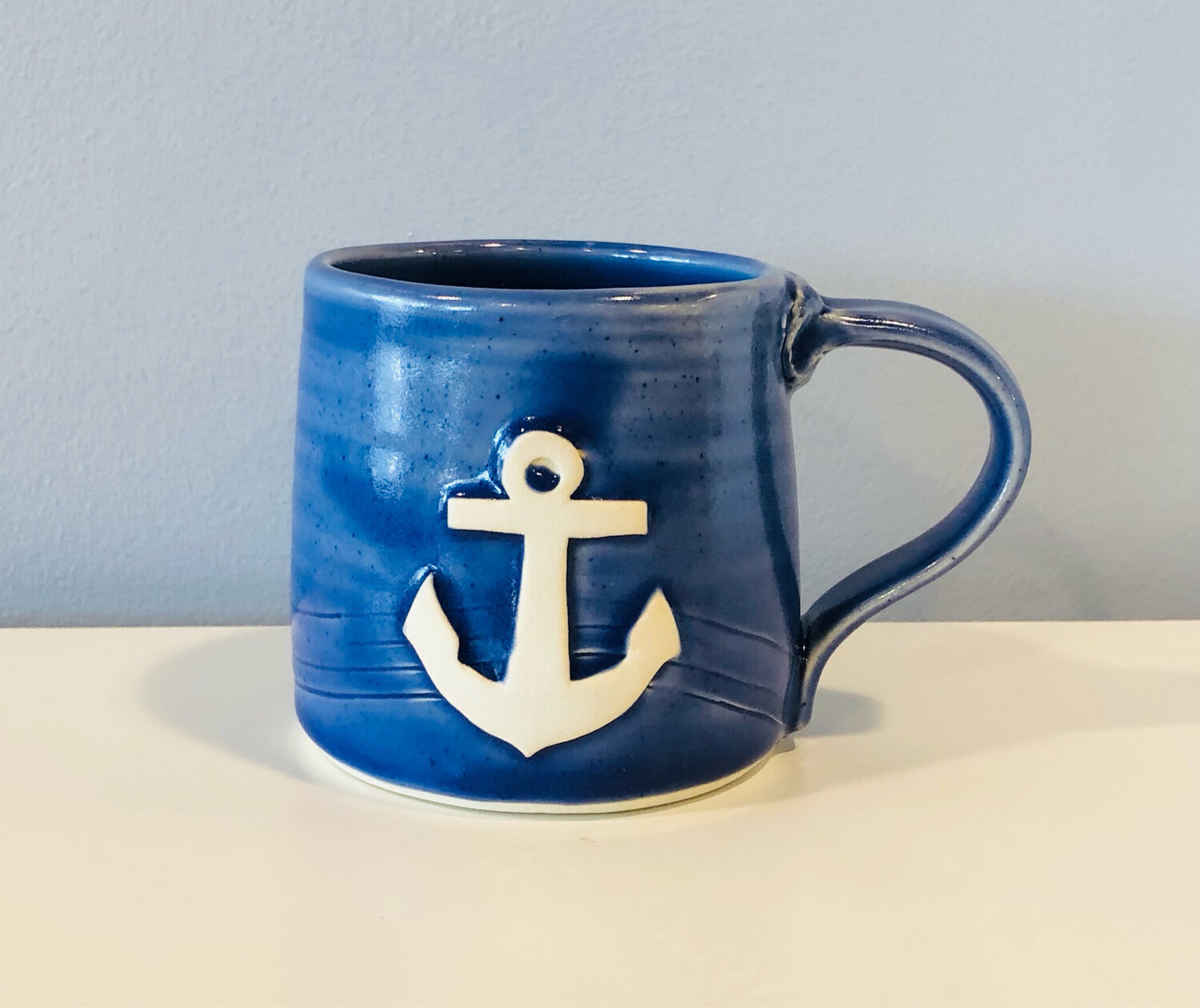 Dark Blue Anchor Mug GA 