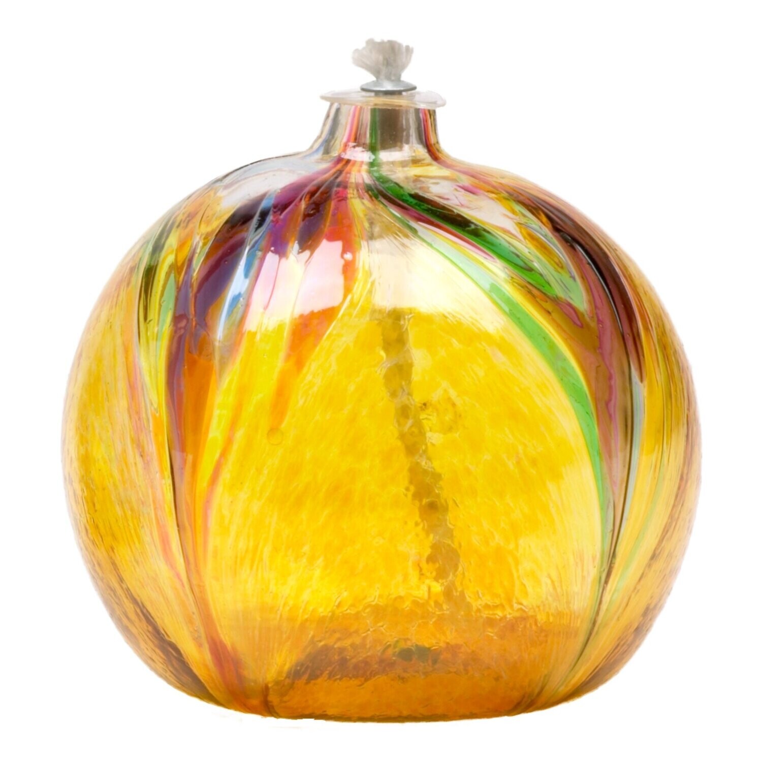 Art Nouveau Oil Lamp - Amber Art Nouveau Oil Lamp - Amber