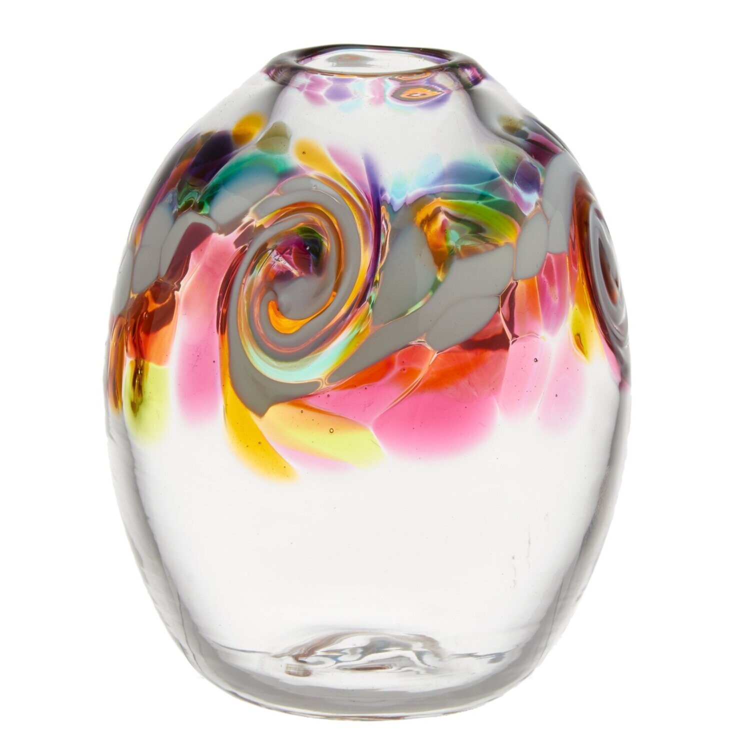 Oval Wave Vase - Desert Flower 7&quot;