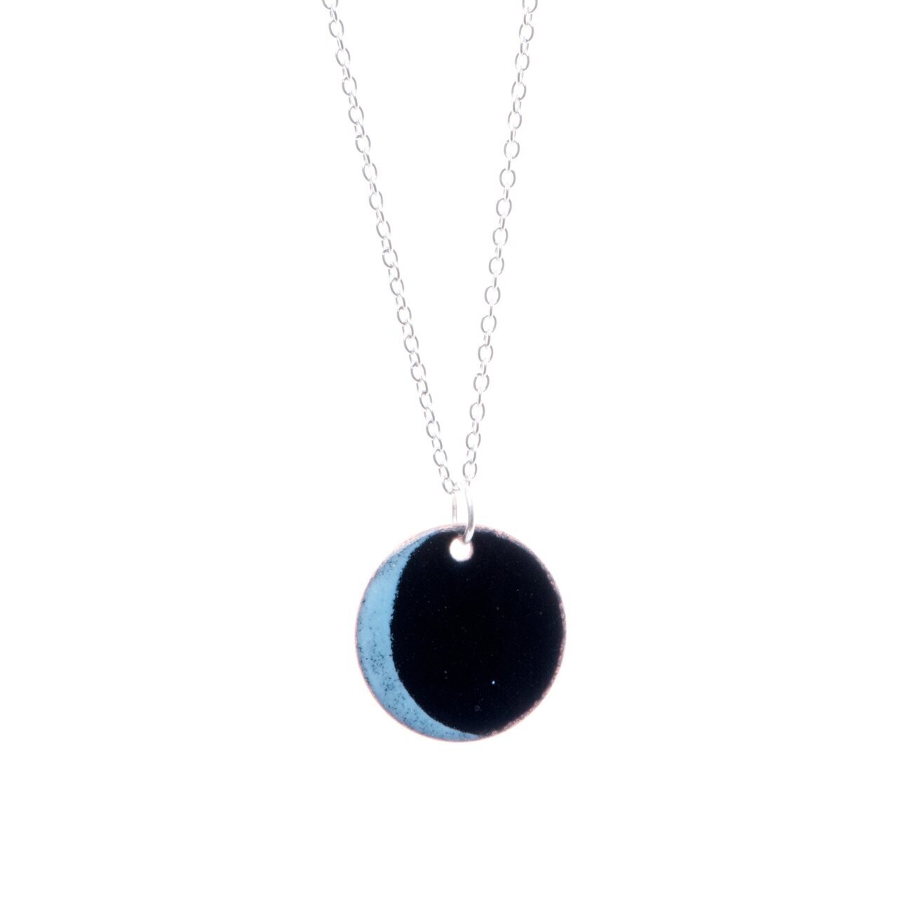 New Moon Black Necklace- Aflame 