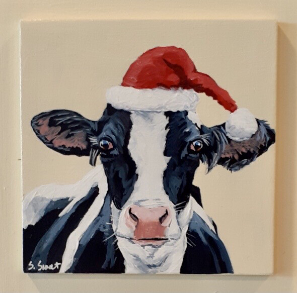 Kath the Holstein Cow on Buttermilk 