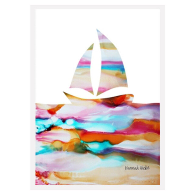 Sailboat Card - Hannah Hicks Sailboat Card - Hannah Hicks