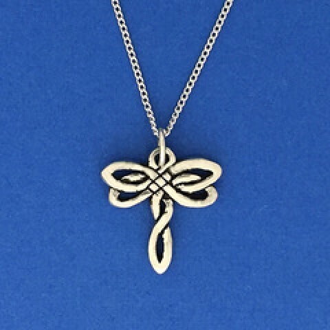 Celtic Dragonfly Charm Necklace- Basic Spirit