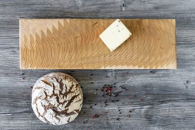 Tiger Stripe Buffet Board- Larch Wood
