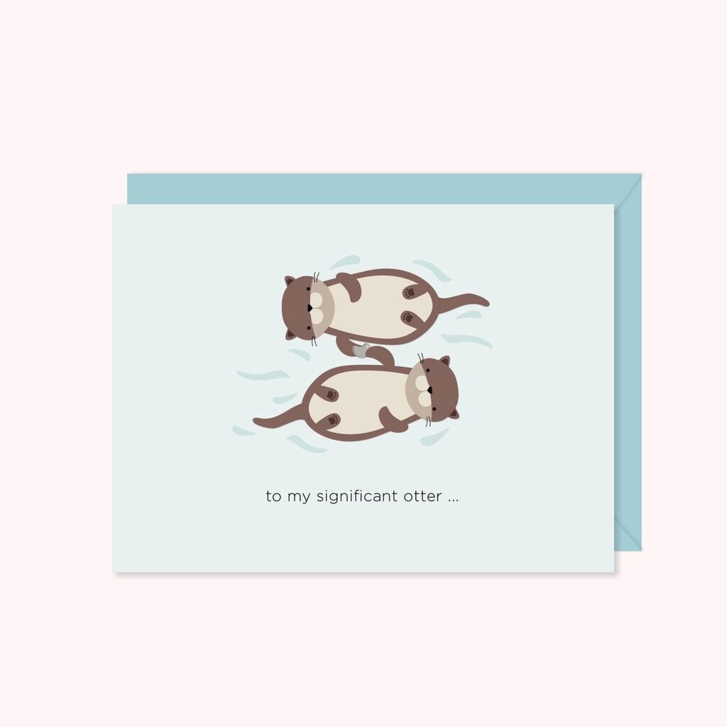 Significant Otter Card- Paper Hearts