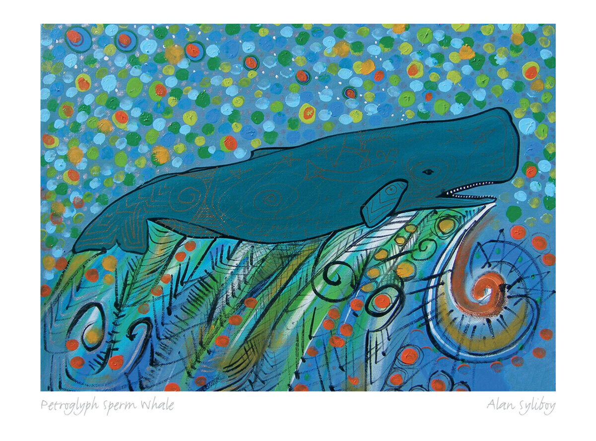 Alan Syliboy- Petroglyph Sperm Whale 