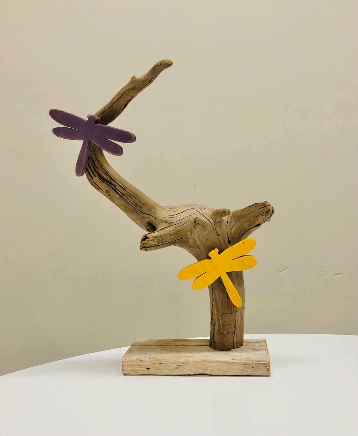 Yellow, Purple Dragonfly Duo- Jerry Walsh