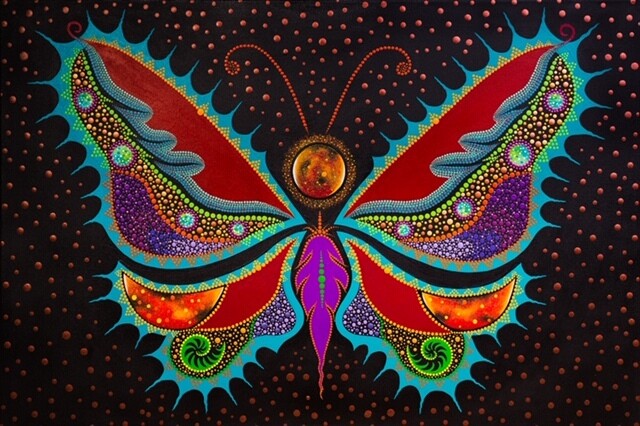 Tracey Metallic- Evolution Butterfly Card