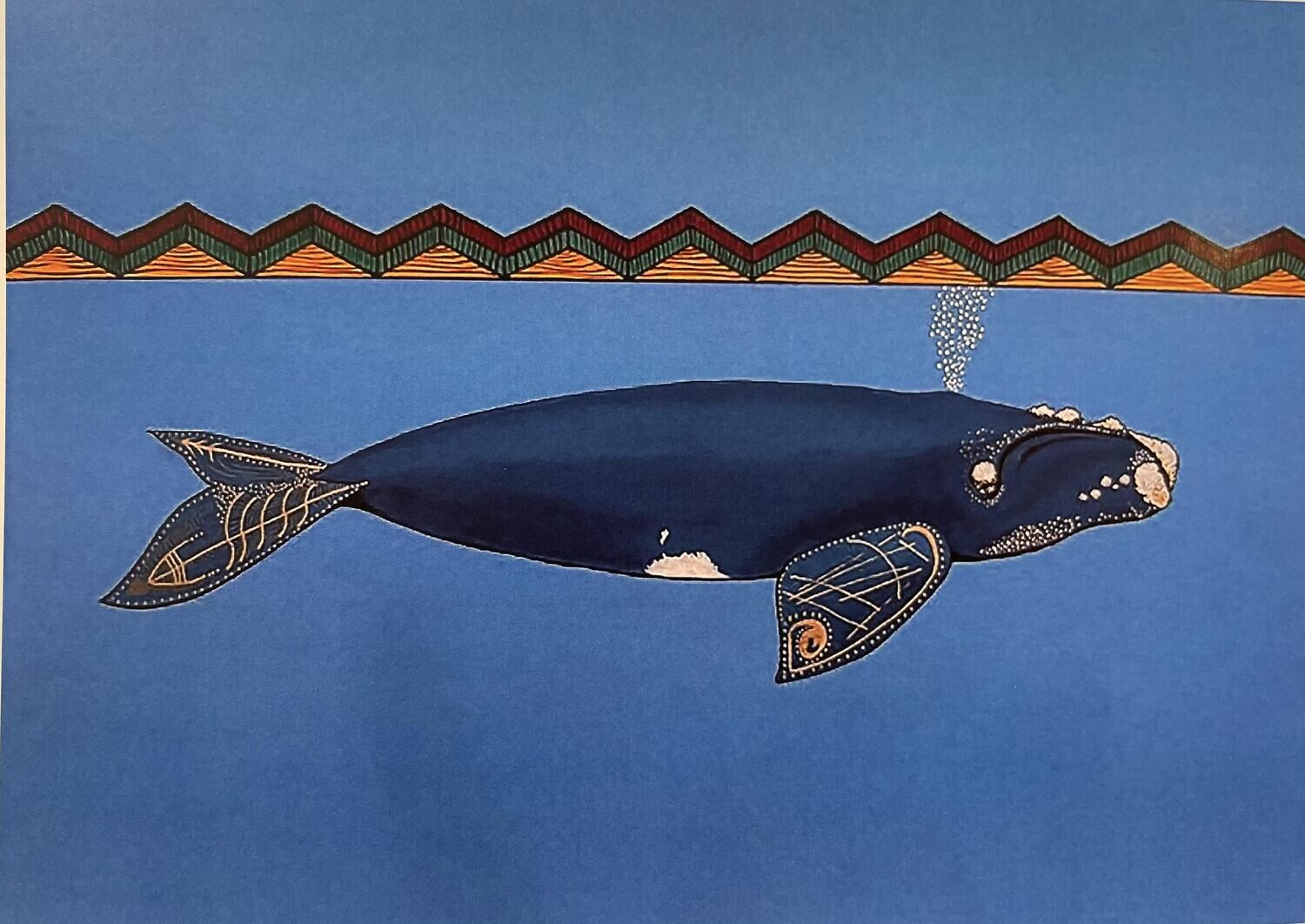 Alan Syliboy- Sea Right Whale Card