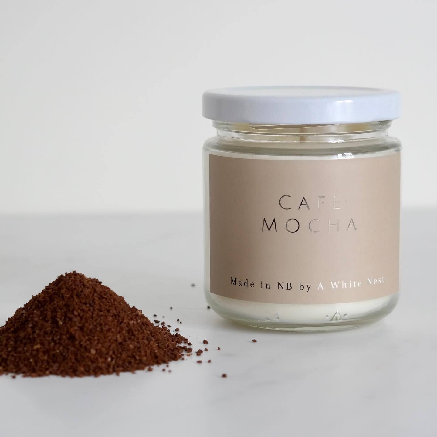 Cafe Mocha Candle- A White Nest