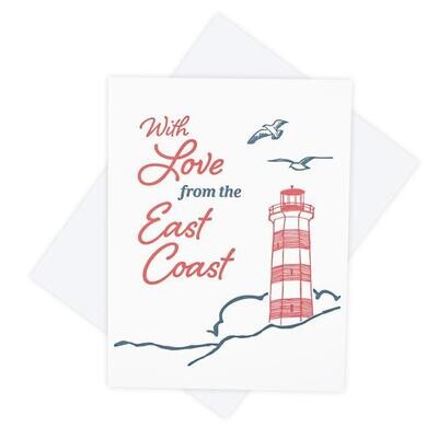 East Coast Love Card - Inkwell Originals