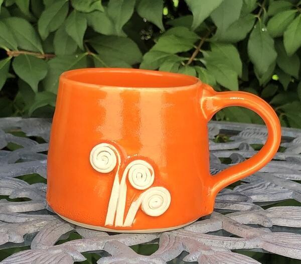 Orange Fiddlehead Mug - GA 