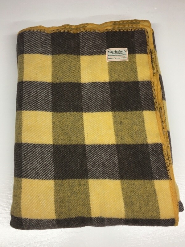 Gold and Chocolate Brown MacAusland&#39;s Throw