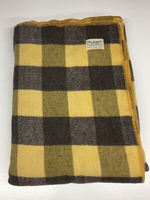 Gold and Chocolate Brown MacAusland&#39;s Throw