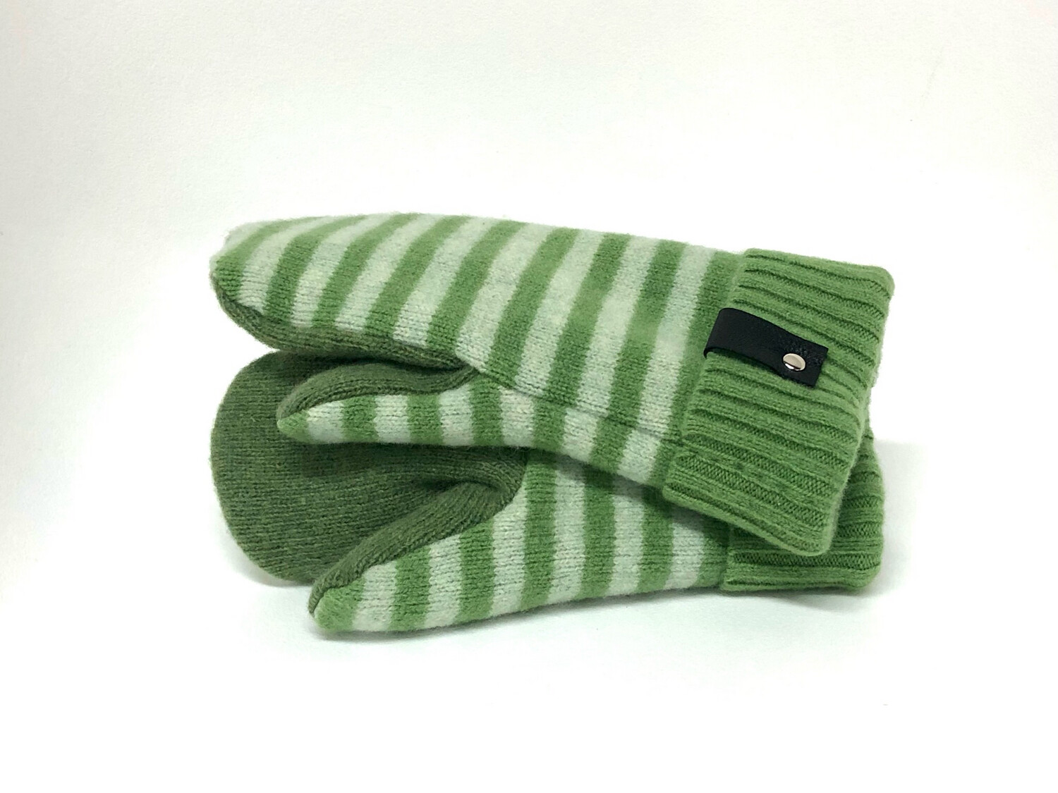Green Stripes Small- Mary's Mittens