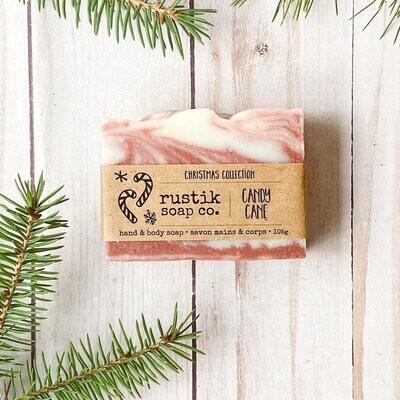 Candy Cane Soap - Rustik Soap