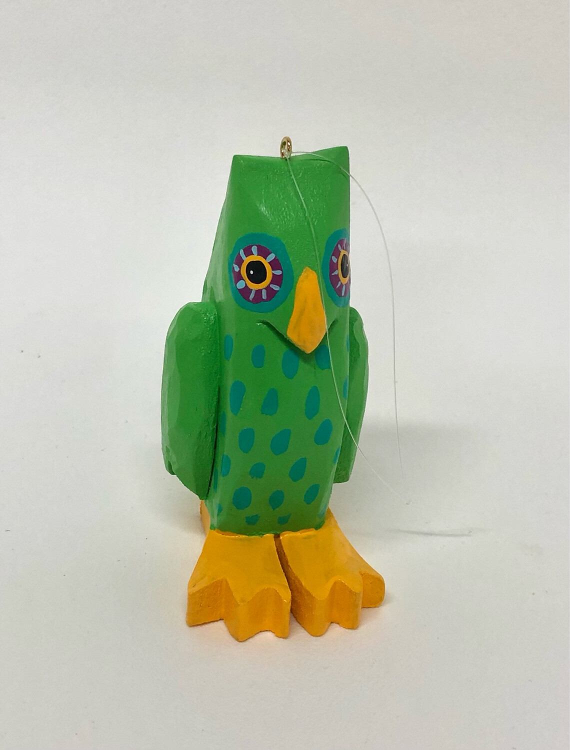 Green Owl Ornament Timberdoodle