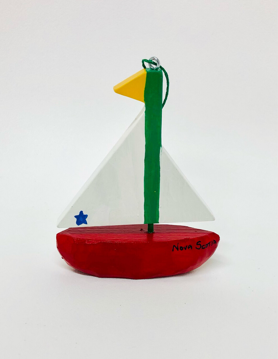Red Sailboat Ornament Timberdoodle 
