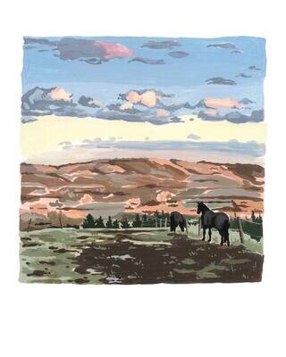 Kat Frick Miller Print- View from North Mountain