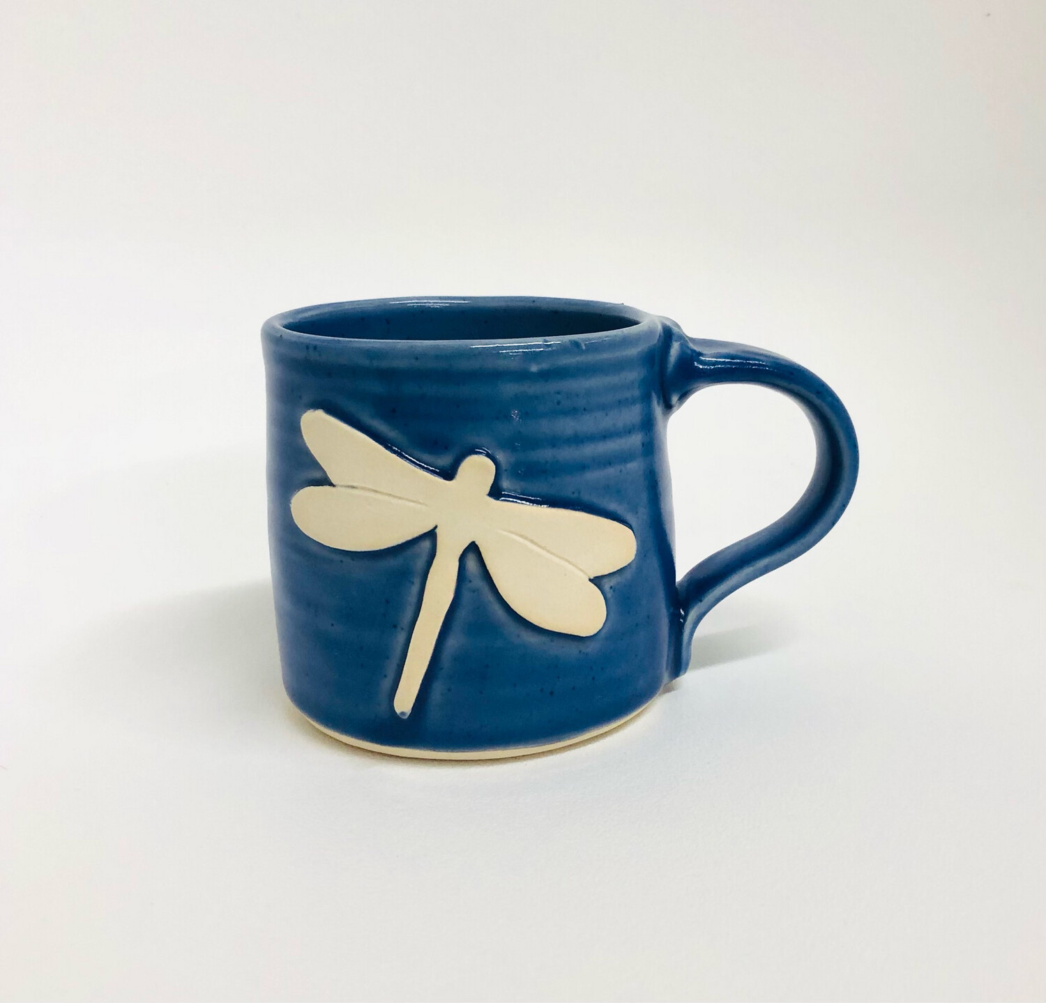 Dark Blue Dragonfly Mug- Ginette Arsenault