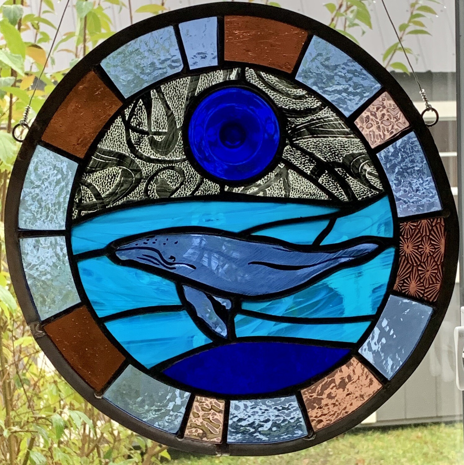 Whale Music Stained Glass