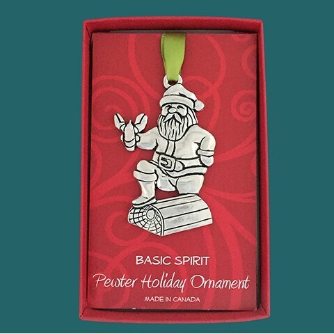 Santa & Lobster Trap Ornament - Basic Spirit Santa & Lobster Trap Ornament - Basic Spirit