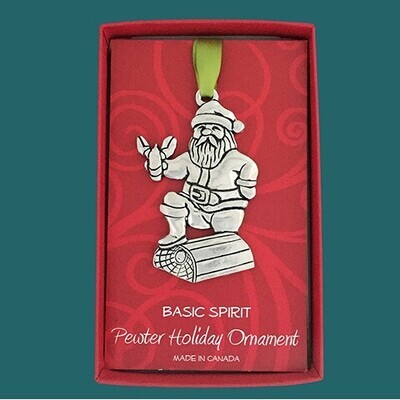 Santa & Lobster Trap Ornament - Basic Spirit Santa & Lobster Trap Ornament - Basic Spirit